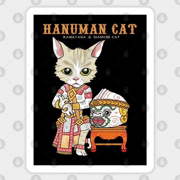 Hanuman Cat Magnet by KewaleeTee